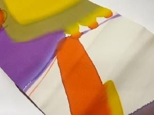 塩瀬抽象模様名古屋帯